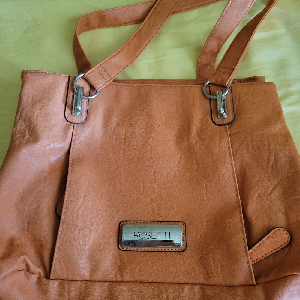 Light brown Rosetti purse, medium